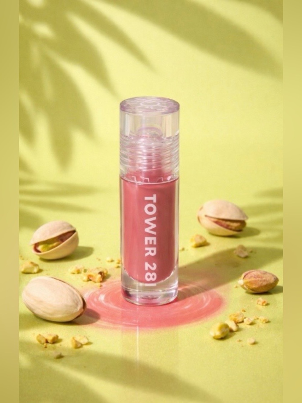 Tower 28 Beauty ShineOn Lip Jelly Hydrating Non-Sticky Lip Oil PISTACHIO